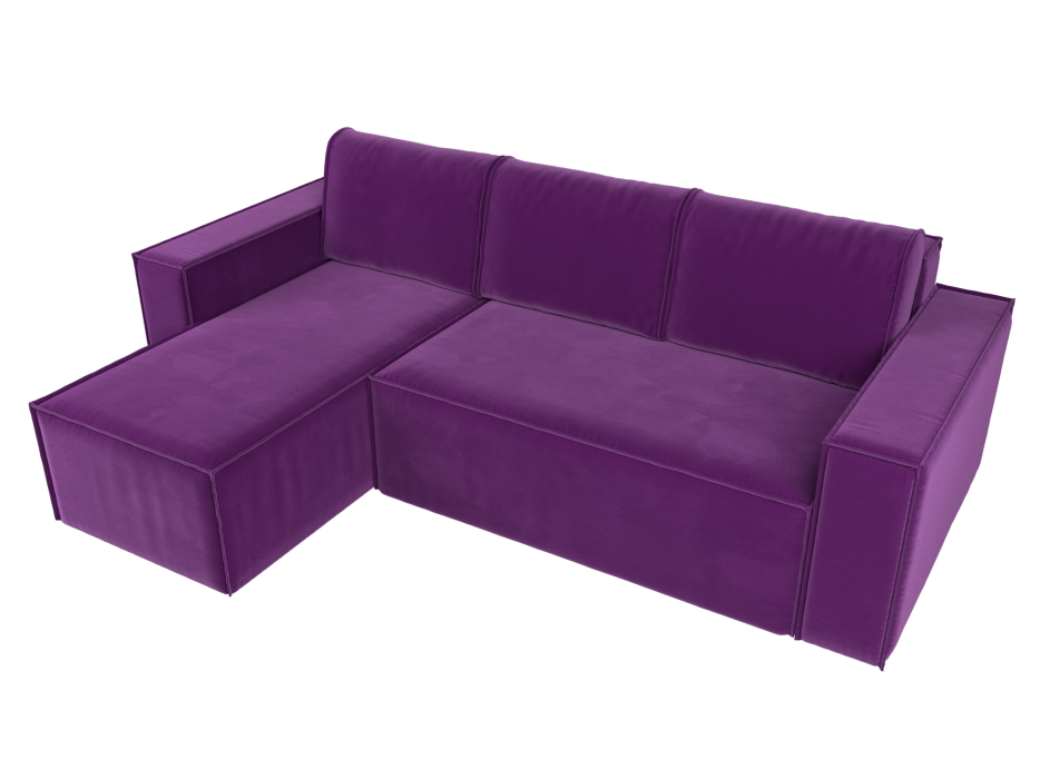 Диваны угловые в гостиную, Угловой диван Куба левый угол, микровельвет