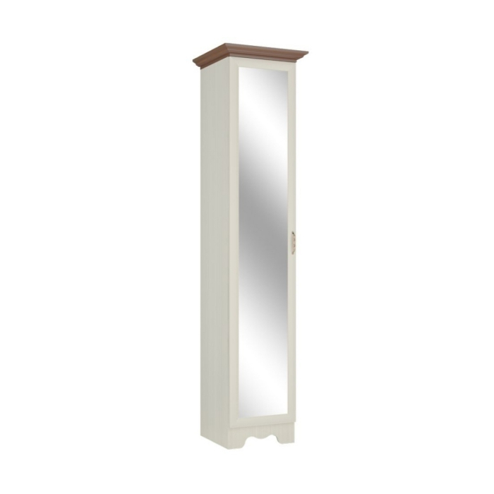 Для одежды, Шкаф однодверный с зеркалом и полками Шерри ШК-1Z