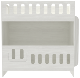 Двухъярусная кровать cо сплошным бортом ДС-260 80x180