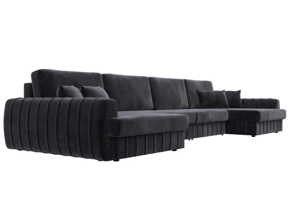 Диваны угловые в гостиную, Диван П-образный Лига-057 НПБ Лонг, велюр TOWER