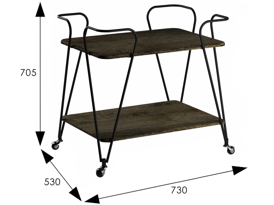 Сервировочные столы, Стол сервировочный Мебелик Эстер