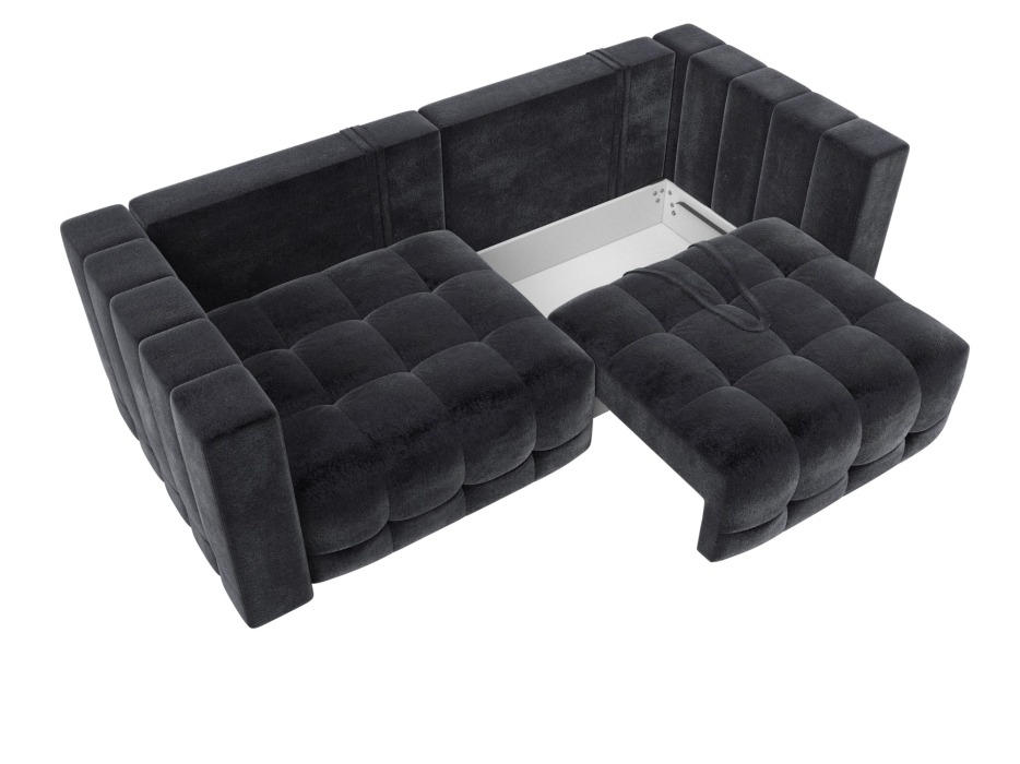 Дизайнерские диваны для гостиной, Диван прямой Лига-052 НПБ, велюр TOWER