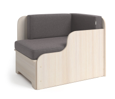 Диваны прямые кухонные, Кушетка детская Мелодия правая , рогожка