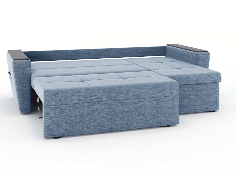 Диваны угловые в гостиную, Диван-кровать угловой Дубай Майами еврокнижка трехсекционная, рогожка Люкс