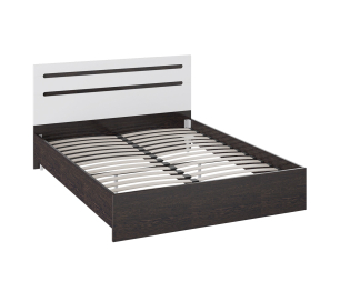 Фьюжн Кровать венге линум/ белый глянец