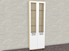 Шкафы двухстворчатые, Модульная система Грейс Шкаф ШК-5036  Ясень Асахи