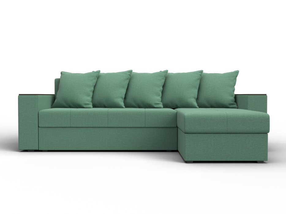 Диваны угловые в гостиную, Диван угловой Дубай Лайт угол универсальный, рогожка Амур