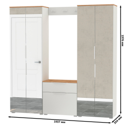 Мебель для маленькой прихожей Октава № 26