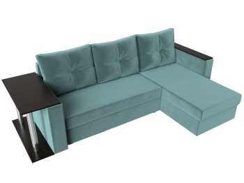 Угловой диван Атланта правый угол, велюр