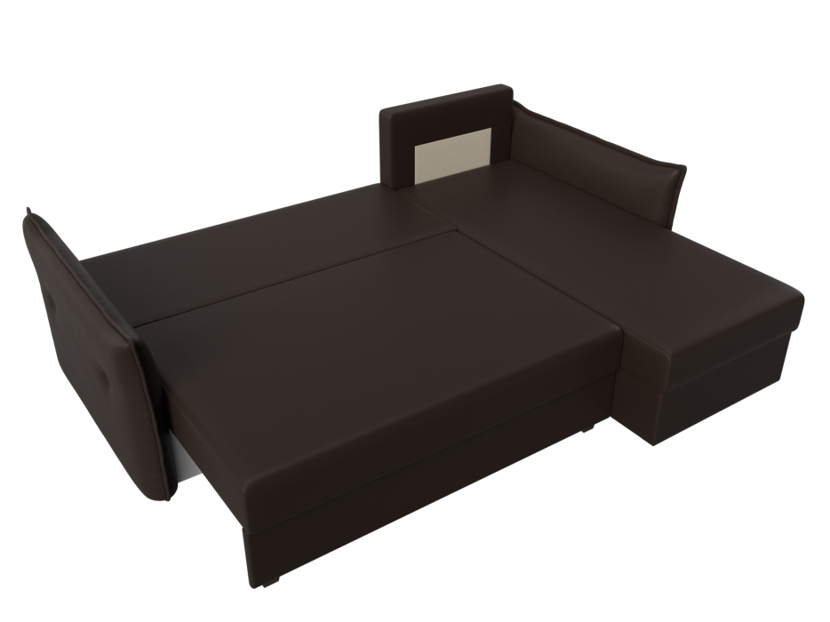 Диваны угловые в гостиную, Угловой диван Лига-004 правый угол, экокожа