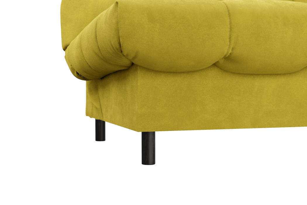 Диваны кровати со спальным местом, Диван прямой ЮТА, с черными ножками