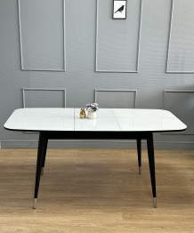 Стол Kenner 1300K раздвижной, стекло глянец