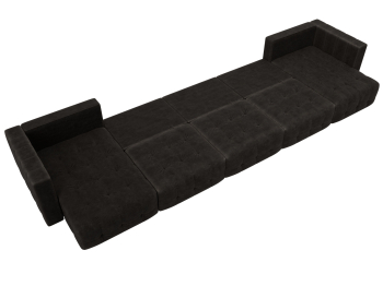 Диван П-образный Лига-052 НПБ МегаЛонг, велюр BRUT