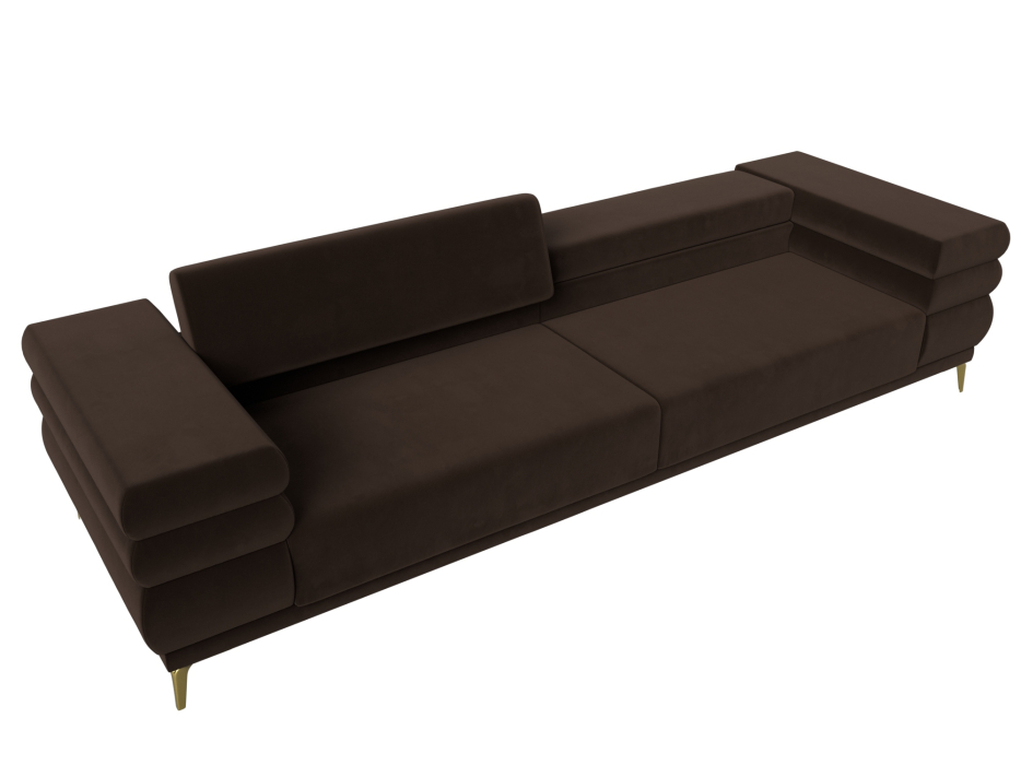 Дизайнерские диваны для гостиной, Прямой диван Лига-021, микровельвет