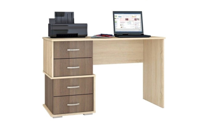 Стол письменный Сити-2 Ясень шимо 