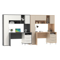 Детские столы, Компьютерные столы для домашнего офиса с тумбочками Комфорт 12.95N