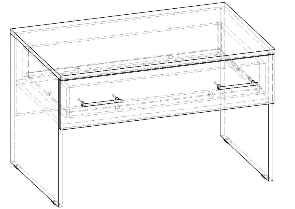 Тумбы, Тумба 1 ящик РЕСПЕКТ габарит 800х516х500