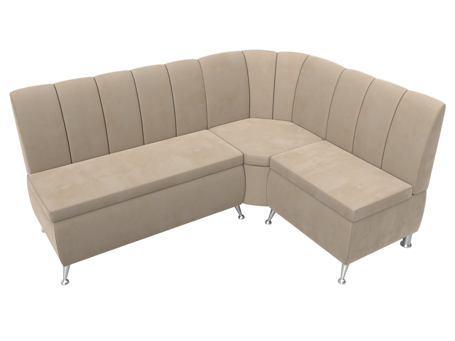 Диваны угловые кухонные, Диван кухонный угловой Кантри правый угол, велюр