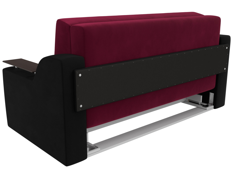 Диваны с ящиком для белья, Прямой диван аккордеон Сенатор 140, микровельвет