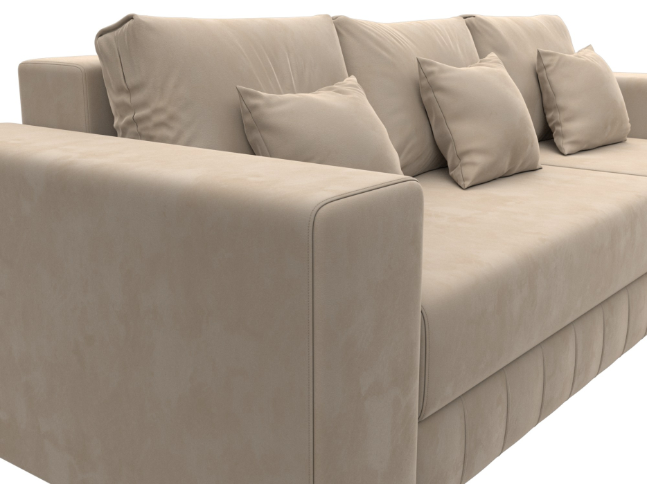 Диваны угловые в гостиную, Диван угловой Лига-076 угол универсальный, велюр SEVEN