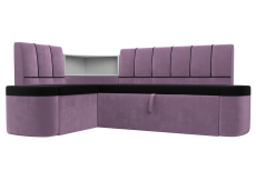 Диваны угловые кухонные, Кухонный угловой диван Тефида левый угол, микровельвет
