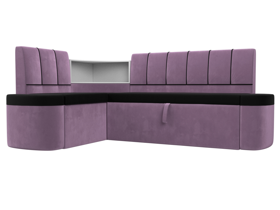 Диваны угловые кухонные, Кухонный угловой диван Тефида левый угол, микровельвет