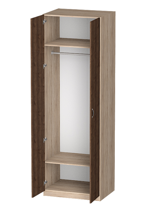 Для одежды, Распашной шкаф Лайф для одежды 80*60*240	Дуб сонома
