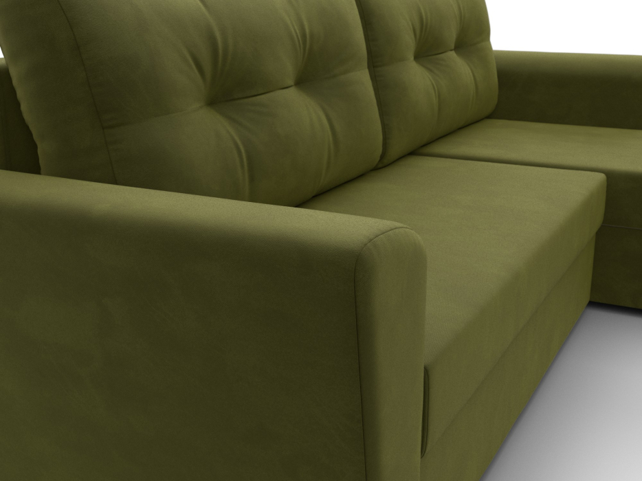 Диваны угловые в гостиную, Угловой диван Амстердам Лайт правый угол, микровельвет