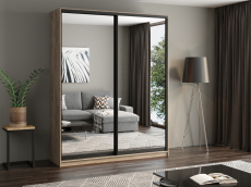 Шкафы-купе, Шкаф купе 2-х дверный АЙСБЕРГ ЛОФТ 180 /зеркало