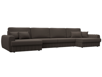 Диван П-образный Лига-057 НПБ Лонг, рогожка Амур