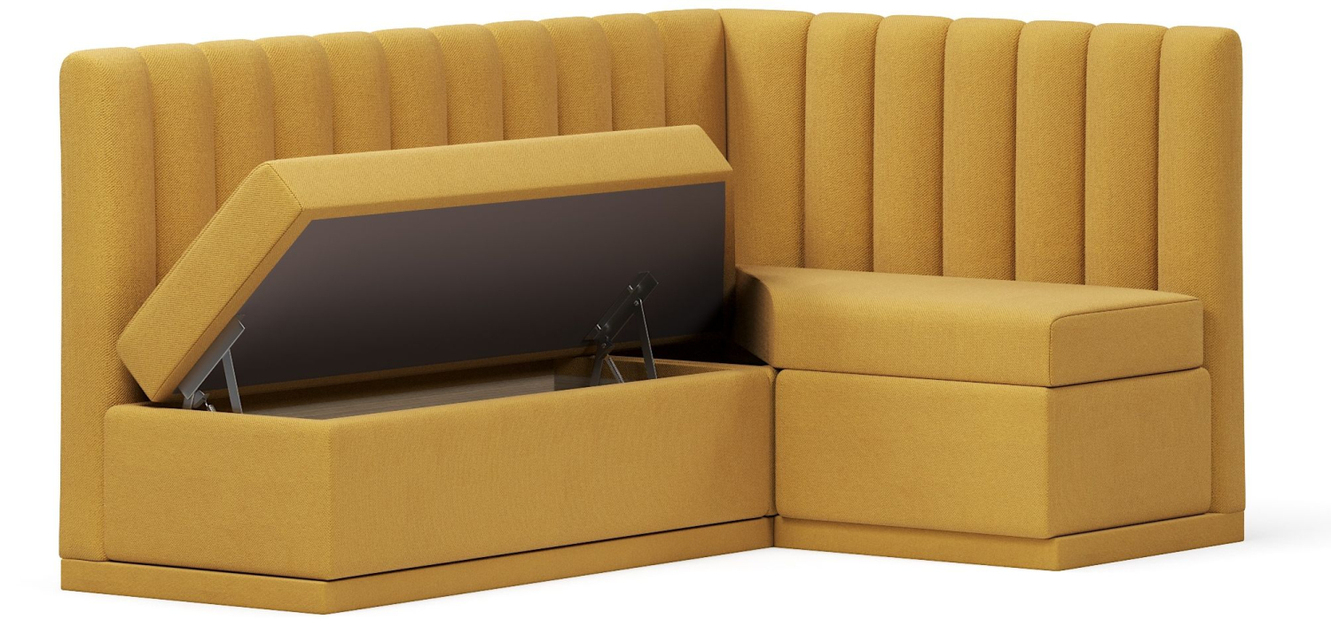 Диваны угловые, Кухонный угловой нераскладной диван Кафф, велюр