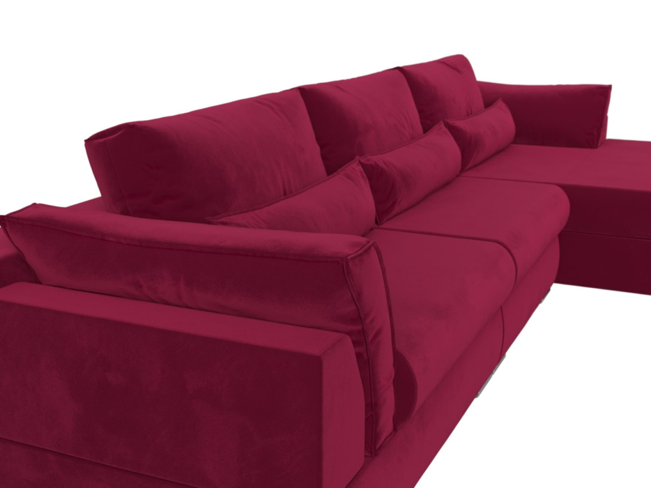 Диваны угловые в гостиную, Угловой диван Пекин Long угол правый, НПБ, микровельвет