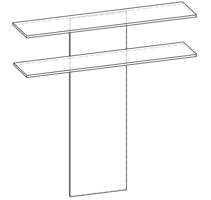 Настенные полки, Полка консольная РИТМ