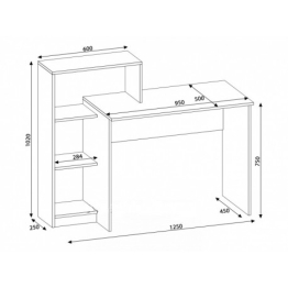 Стол компьютерный Квартет-2