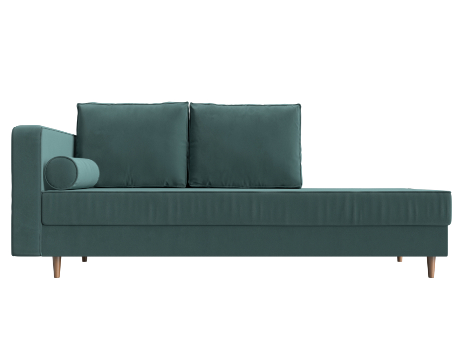 Кушетка кровать, Кушетка Прайм, велюр, левый угол