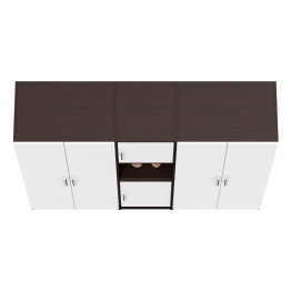 Стенка из мебельных шкафов СК-9