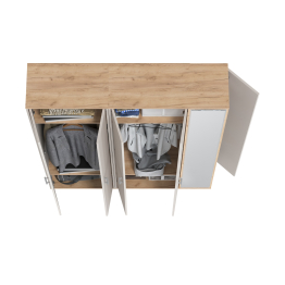 Модульная прихожая Домино-мини и шкаф для одежды Домино