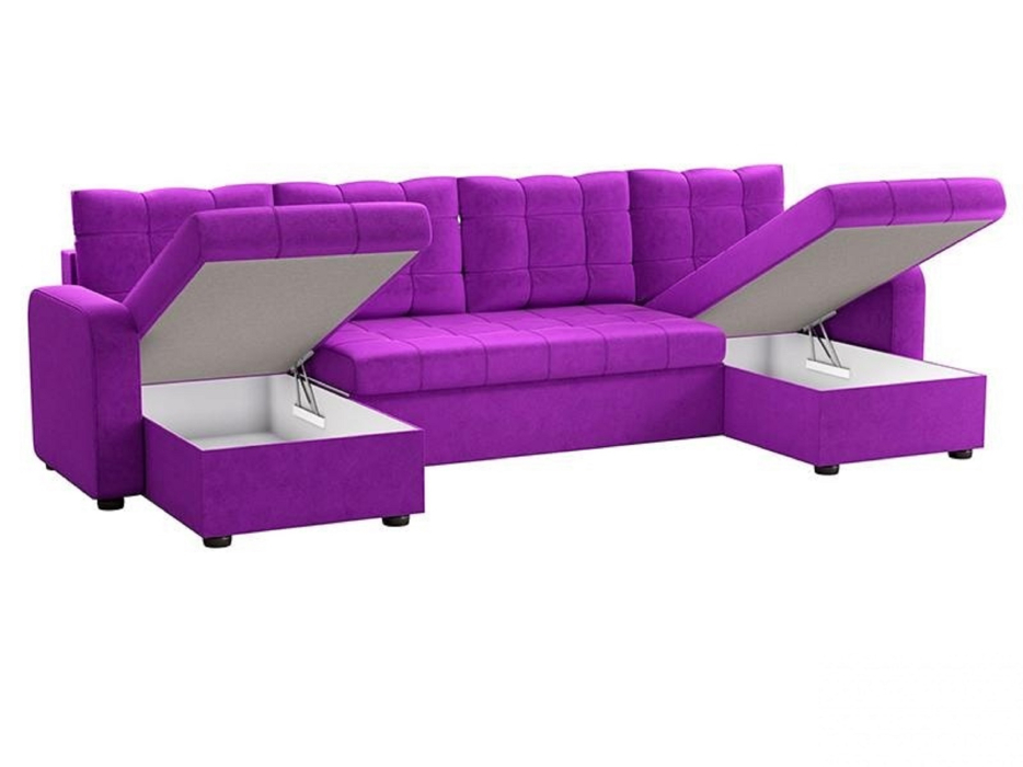 Диваны угловые в гостиную, Диван П-образный дельфин Ливерпуль , велюр