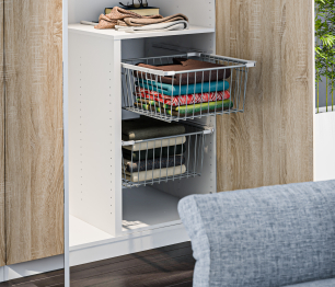 МАКС Шкаф 3-х дверный с зеркалом Белый/Дуб Сонома