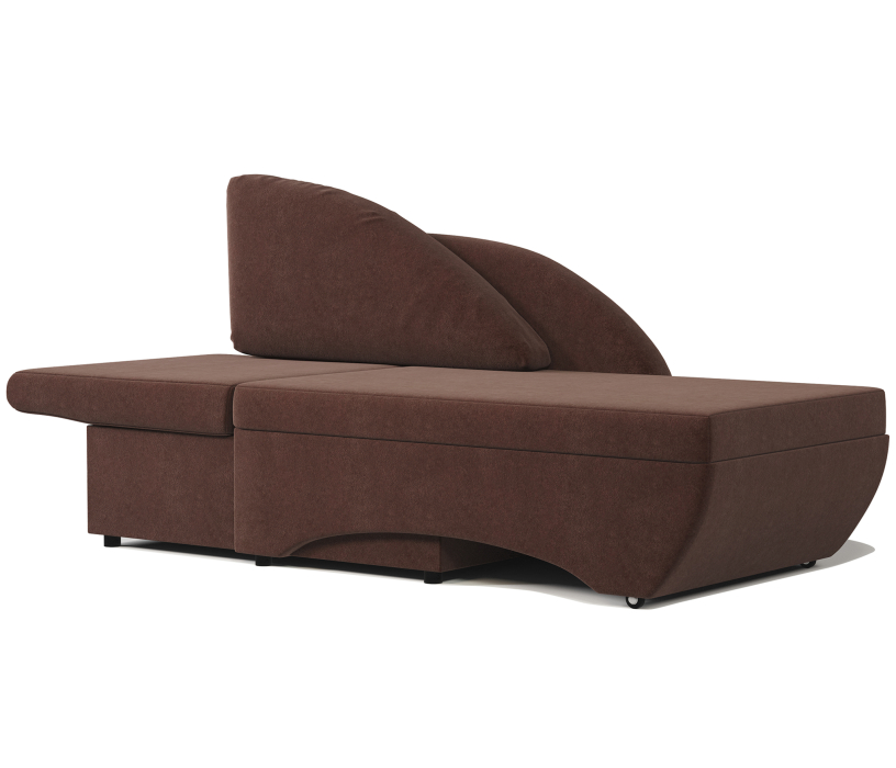 Диваны прямые кухонные, Кушетка Трио левый, велюр