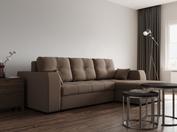 Угловой диван Сенатор-3 ППУ, велюр