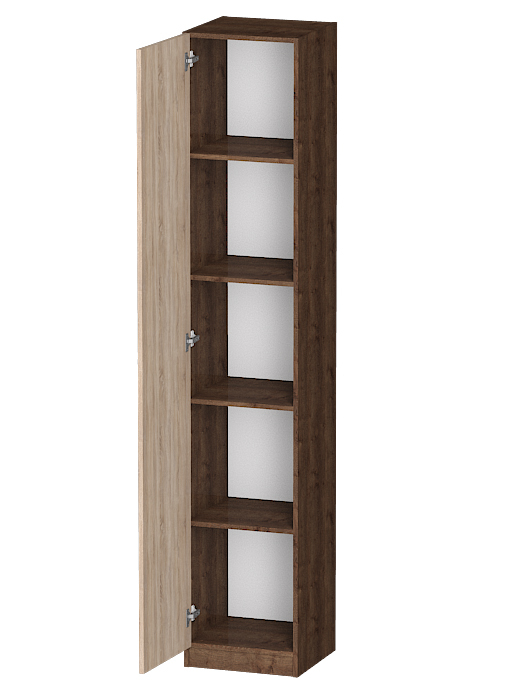 Для одежды, Распашной шкаф Лайф с полками 40*40*215 Дуб экспрессив