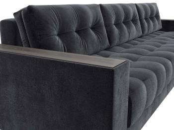 Диван угловой с декором Лига-049 НПБ Лонг, велюр TOWER