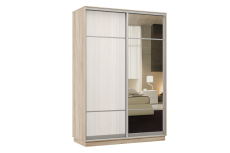 Шкафы-купе, Шкаф-купе Премьер Лайт 02 Мини (08;11) двухдверный