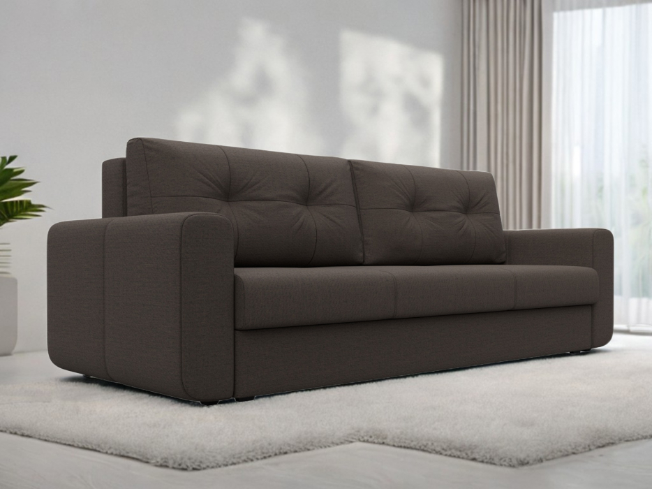 Диваны еврокнижки, Диван прямой Лига-031, рогожка Амур