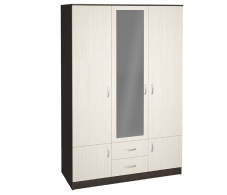 Шкафы распашные, Шкаф трехстворчатый Ронда ШК-3, венге/дуб белфорд