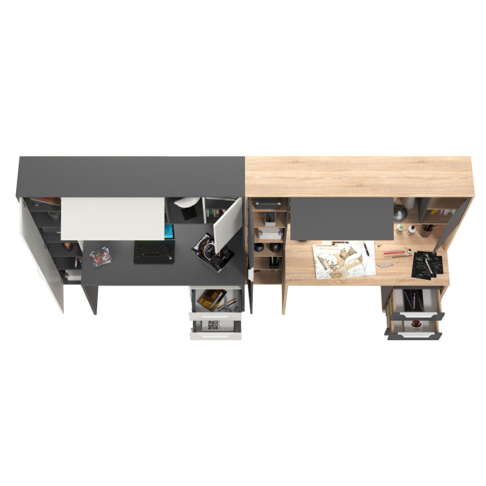 Прямые компьютерные столы, Столы рабочие для домашнего офиса для двоих детей Комфорт 12.95N