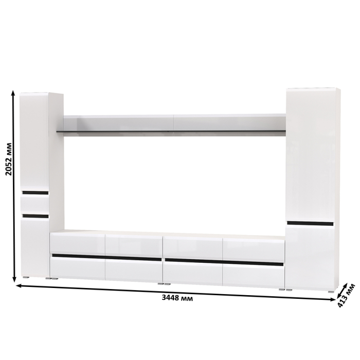 Стенки для гостиной, Гостиная Сидней комплектация № 107