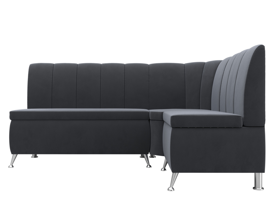 Диваны угловые кухонные, Диван кухонный угловой Кантри правый угол, велюр