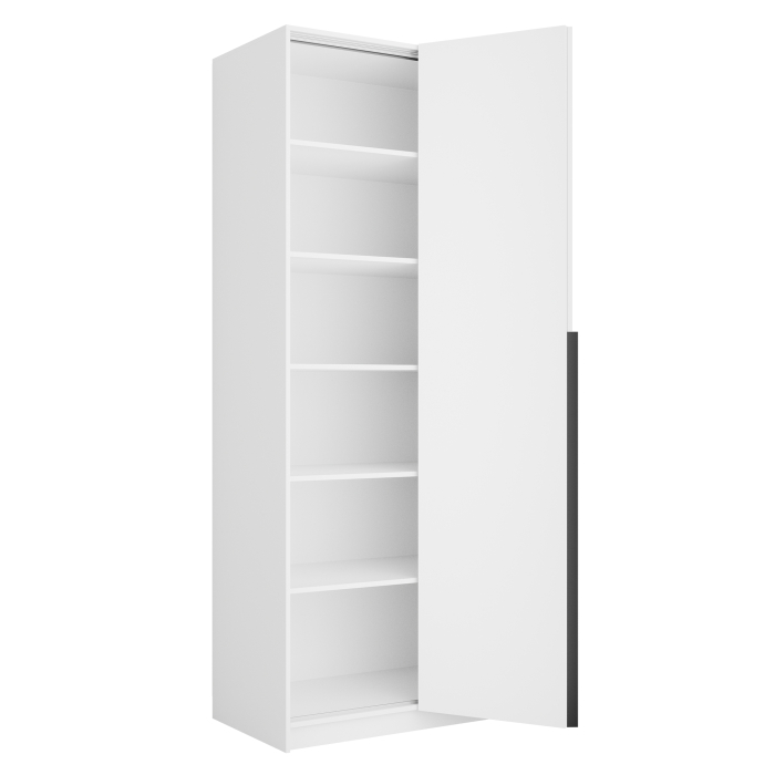 Шкафы распашные, Шкаф складной Е1 Локер ("Гармошка") 101х52,5х220 см, с полками